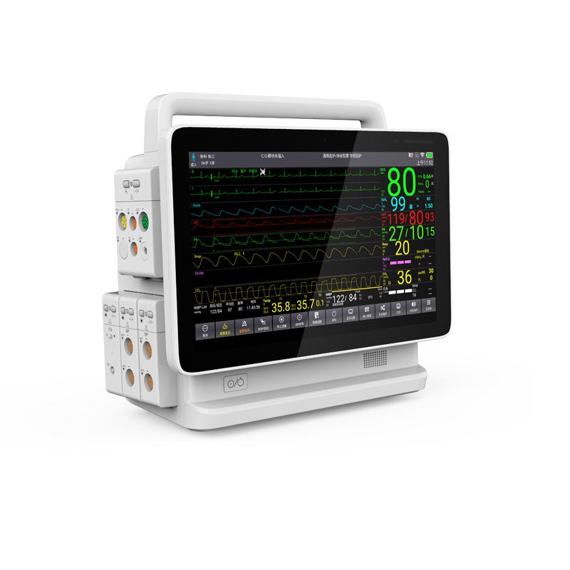Medical Hospital Equipments multi-parameter vital sign modular patient monitor HD display